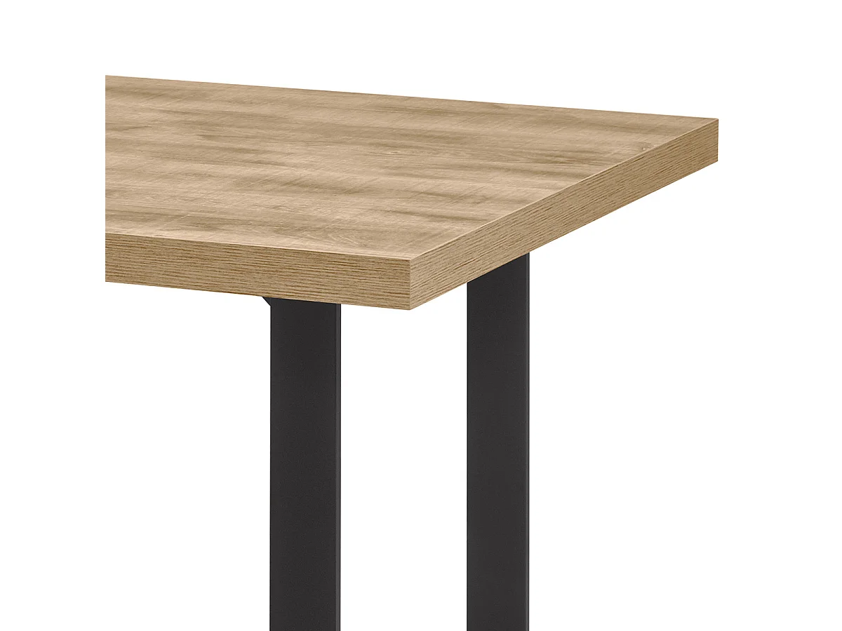 CEDRA - Ensemble Industriel Buffet + Table 170cm Piètement U