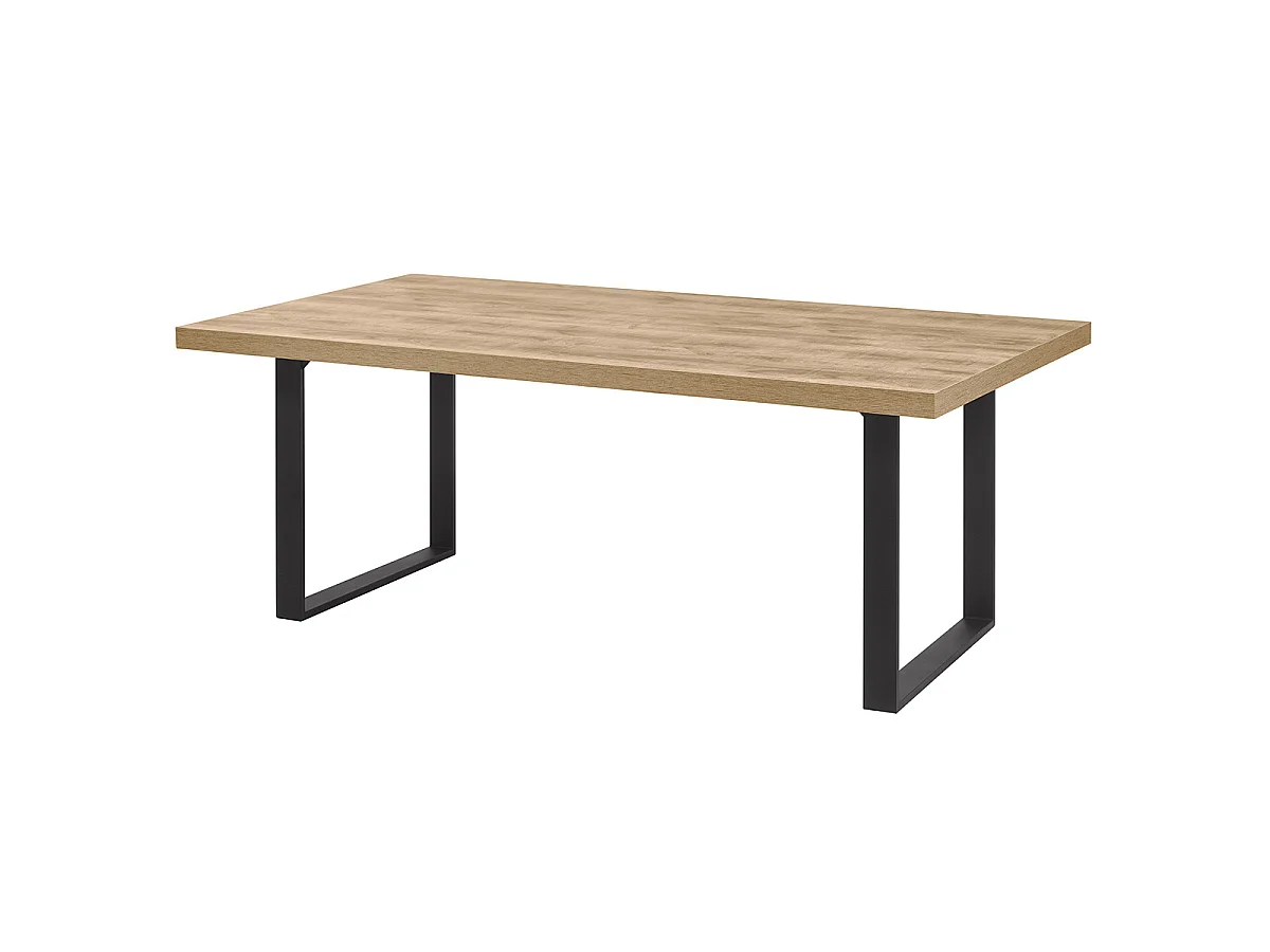 CEDRA - Ensemble Industriel Buffet + Table 170cm Piètement U