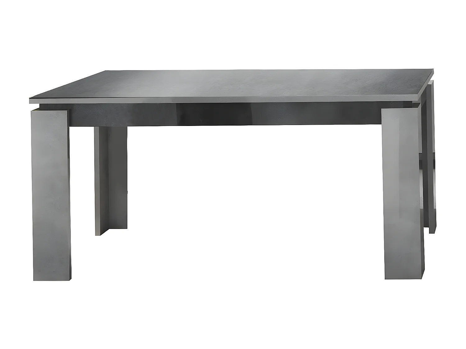 HOFFMAN - Ensemble Buffet 4P + Table de Repas à 4 Pieds