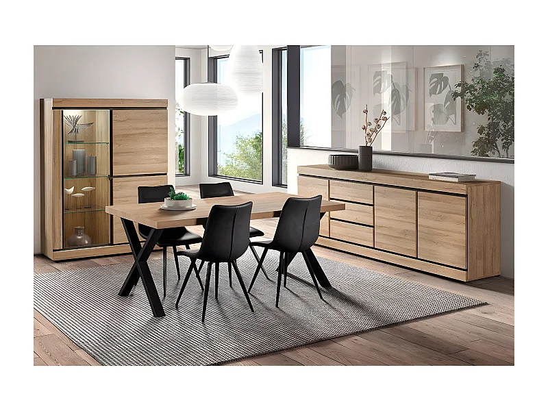 MASSIRE - Ensemble Séjour XL avec Table 230cm