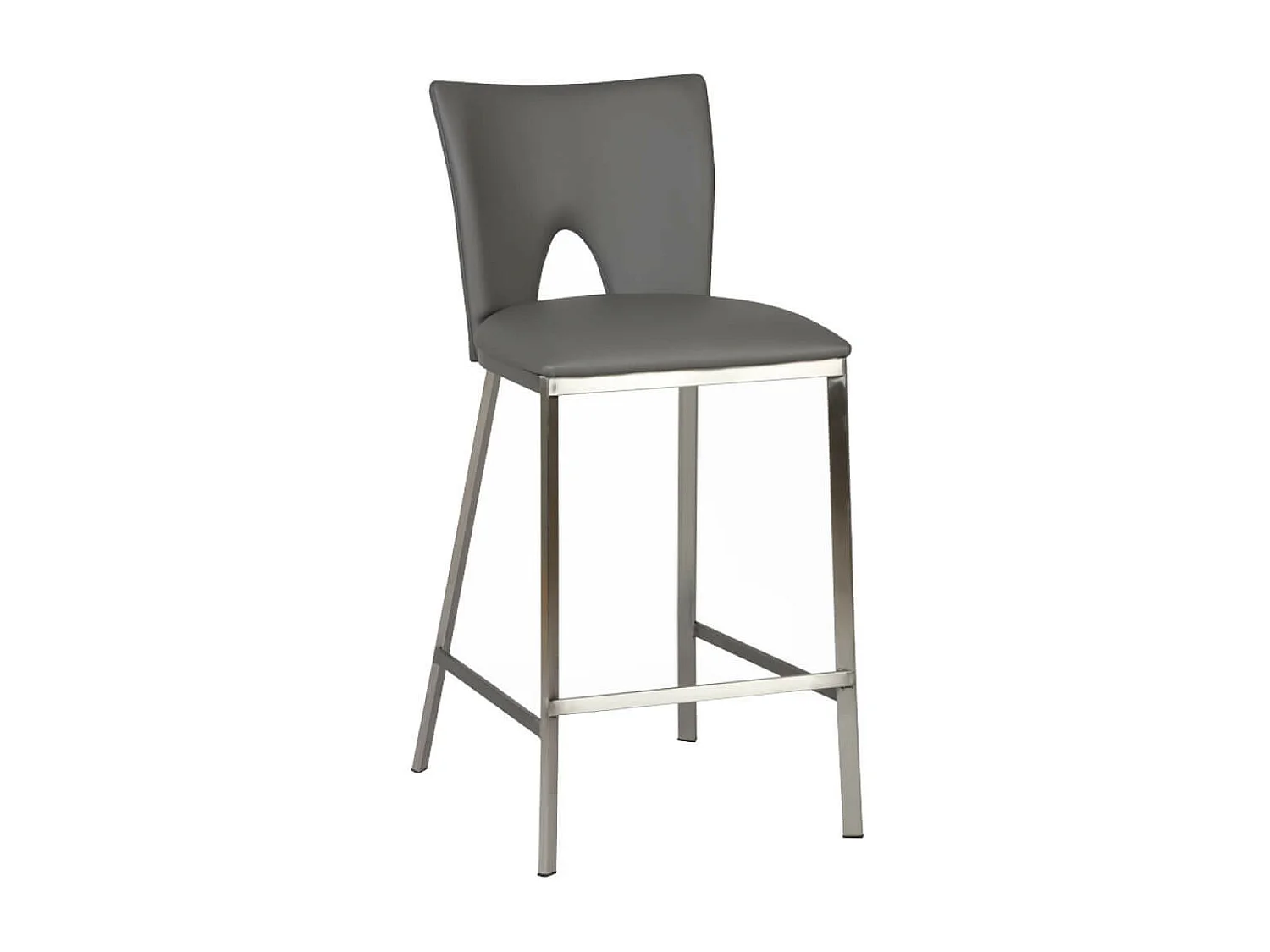 CATALIA - Lot de 2 Tabourets Gris