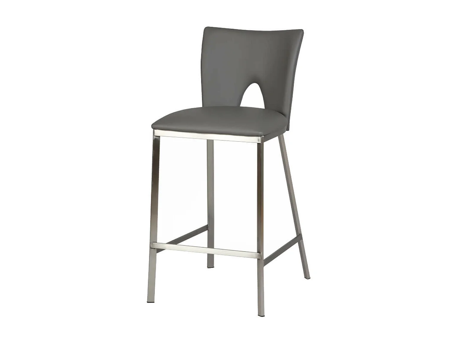 CATALIA - Lot de 2 Tabourets Gris