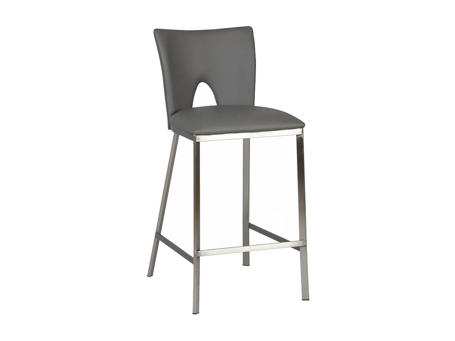 CATALIA - Lot de 2 Tabourets Gris