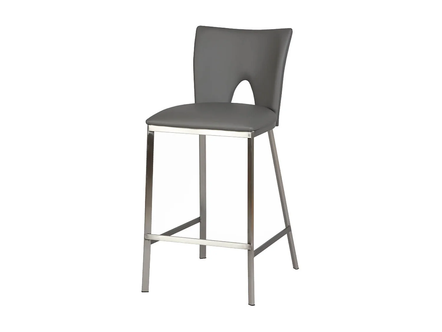 CATALIA - Lot de 2 Tabourets Gris