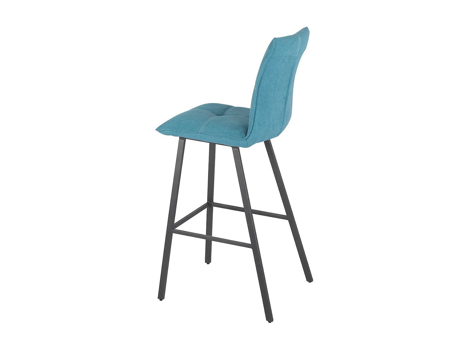 LAGOS - Lot de 4 Tabourets Bleus Hauteur H65cm