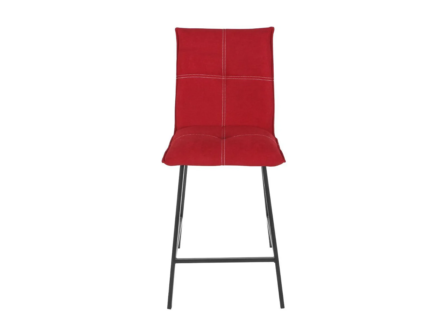 LAGOS - Lot de 2 Tabourets Rouges Assise H65cm