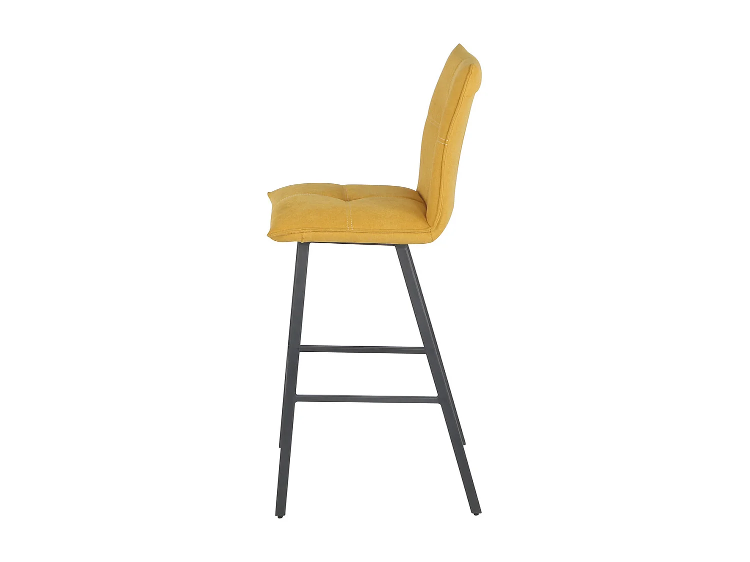 LAGOS - Lot de 4 Tabourets Jaunes Hauteur H65cm