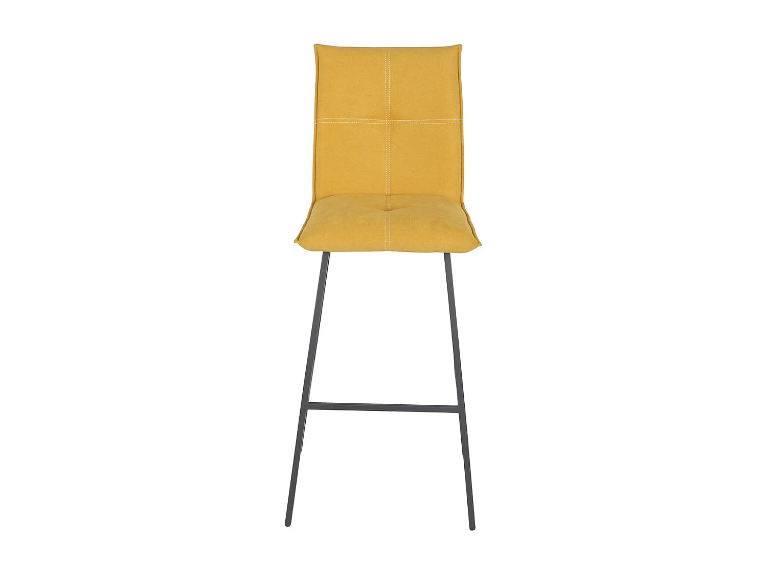 LAGOS - Lot de 4 Tabourets Jaunes Hauteur H65cm