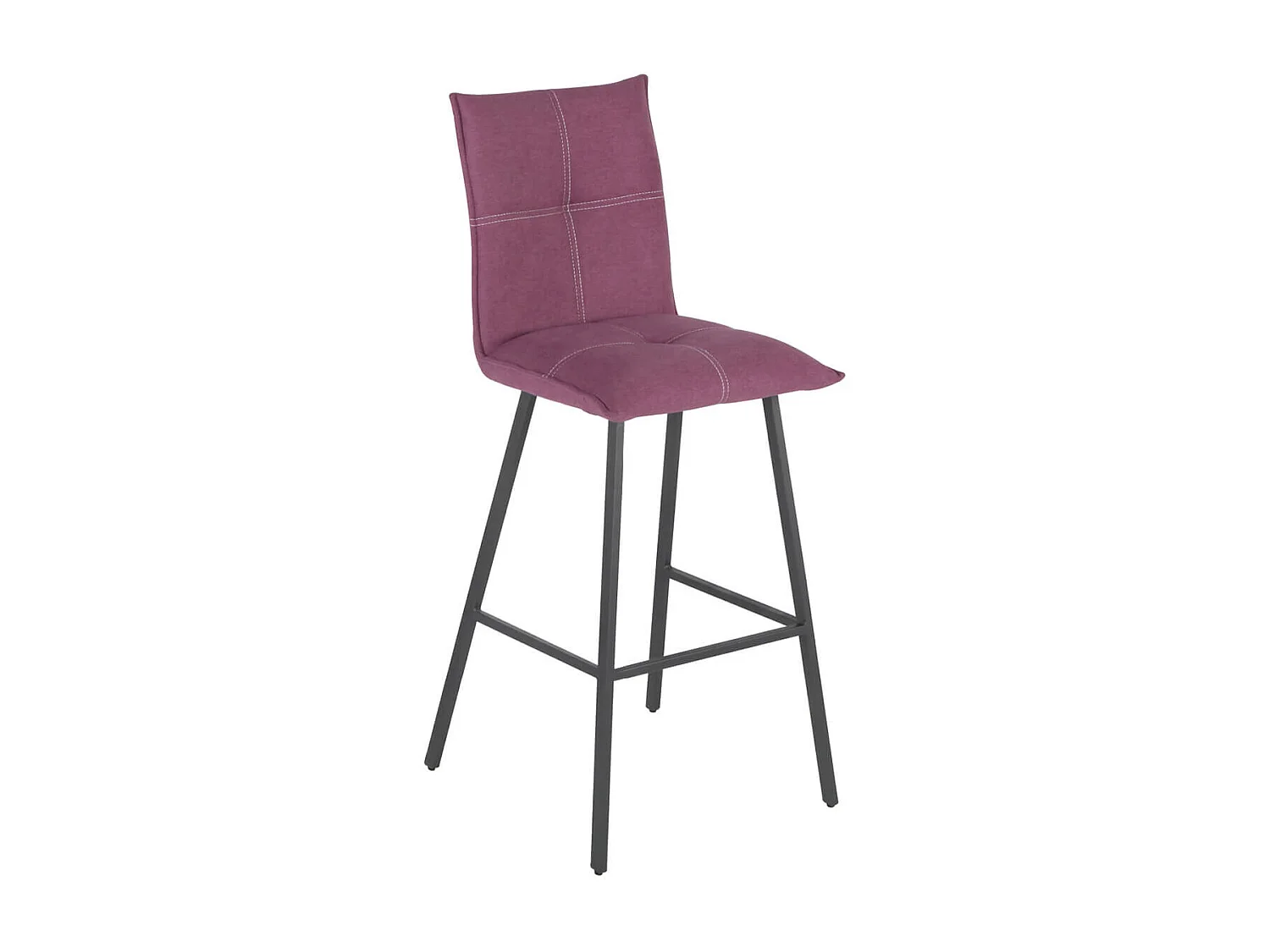 LAGOS - Lot de 2 Tabourets Violets Assise H65cm