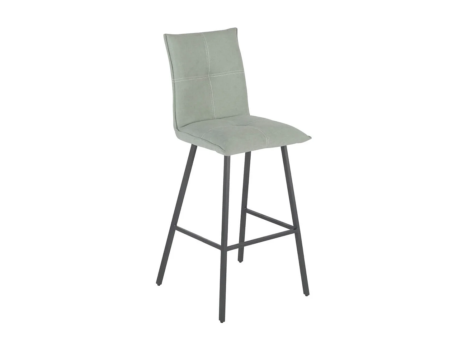 LAGOS - Lot de 2 Tabourets Vert d'Eau Assise H76cm