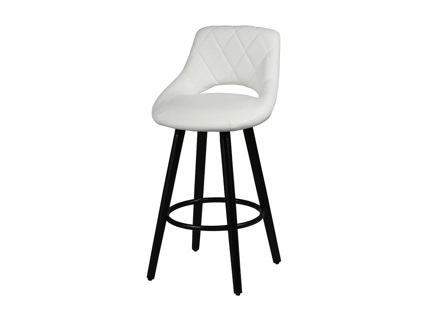 NIELS - Lot de 2 Tabourets Blancs