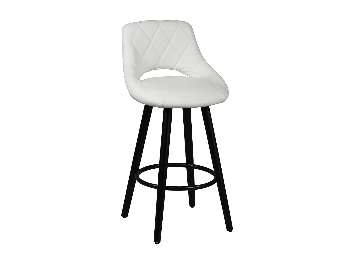 NIELS - Lot de 2 Tabourets Blancs