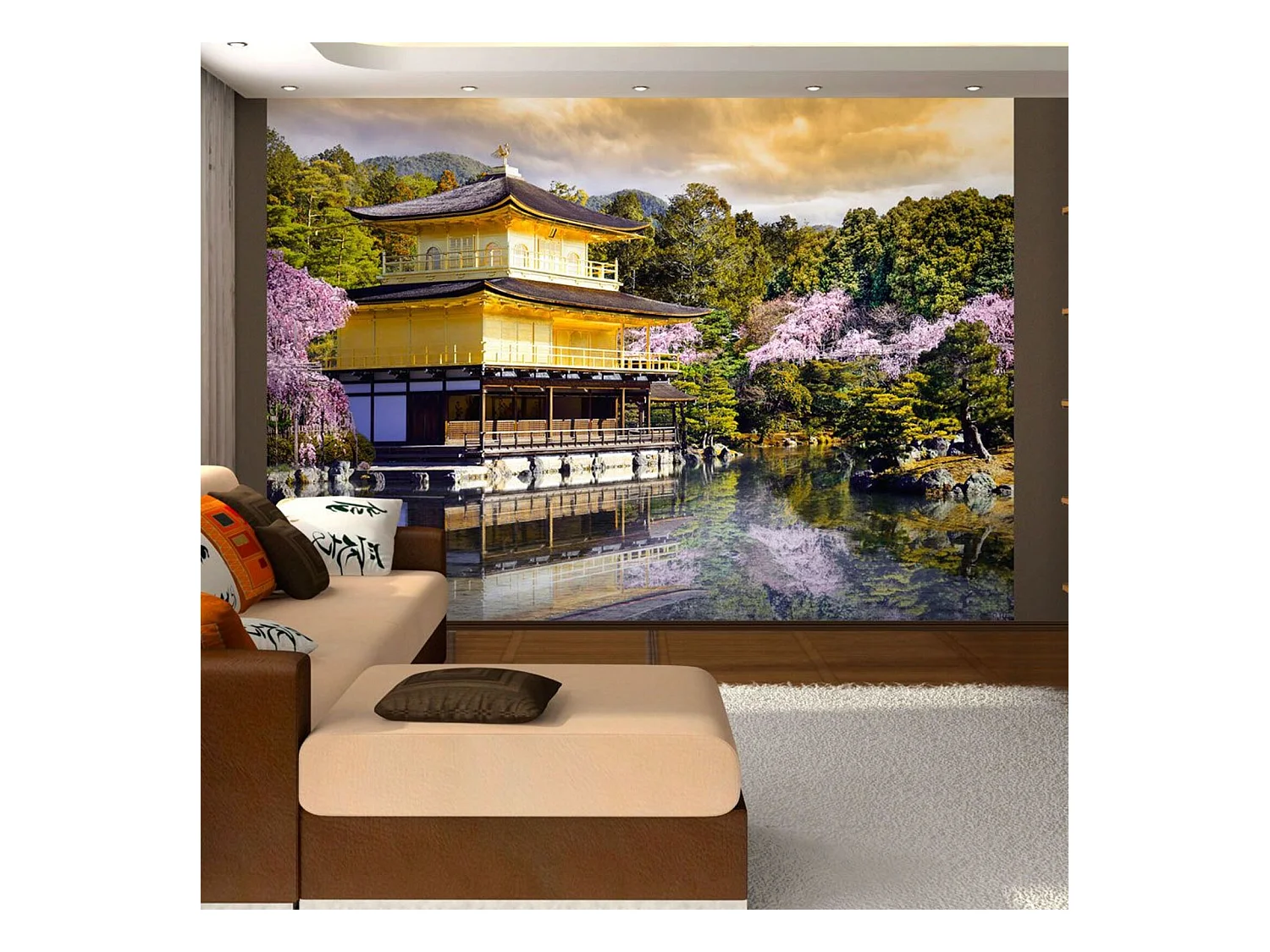 Papier peint paysage japonais - 350 x 245 cm