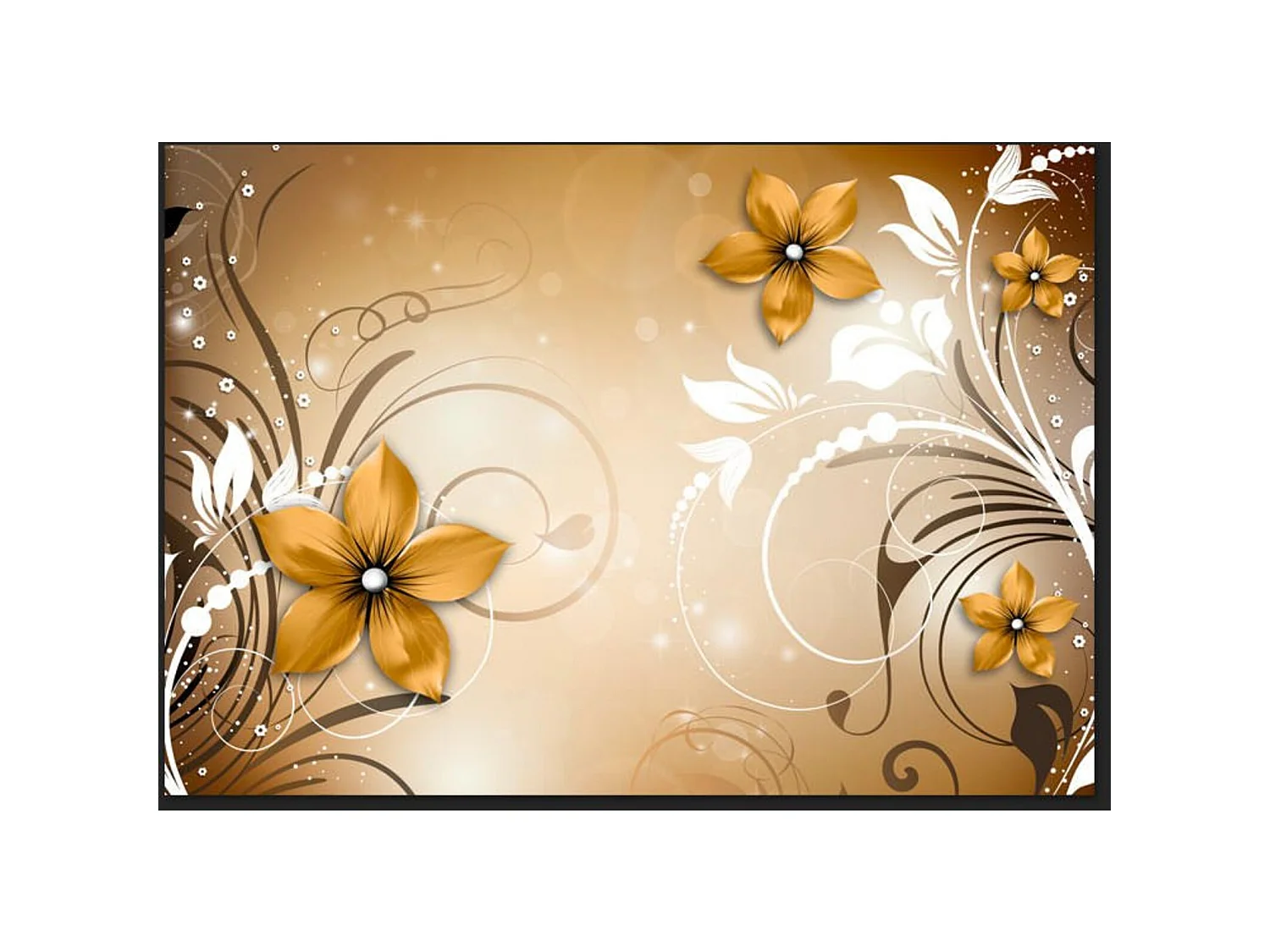 Papier peint rhapsodie brune - 200 x 140 cm