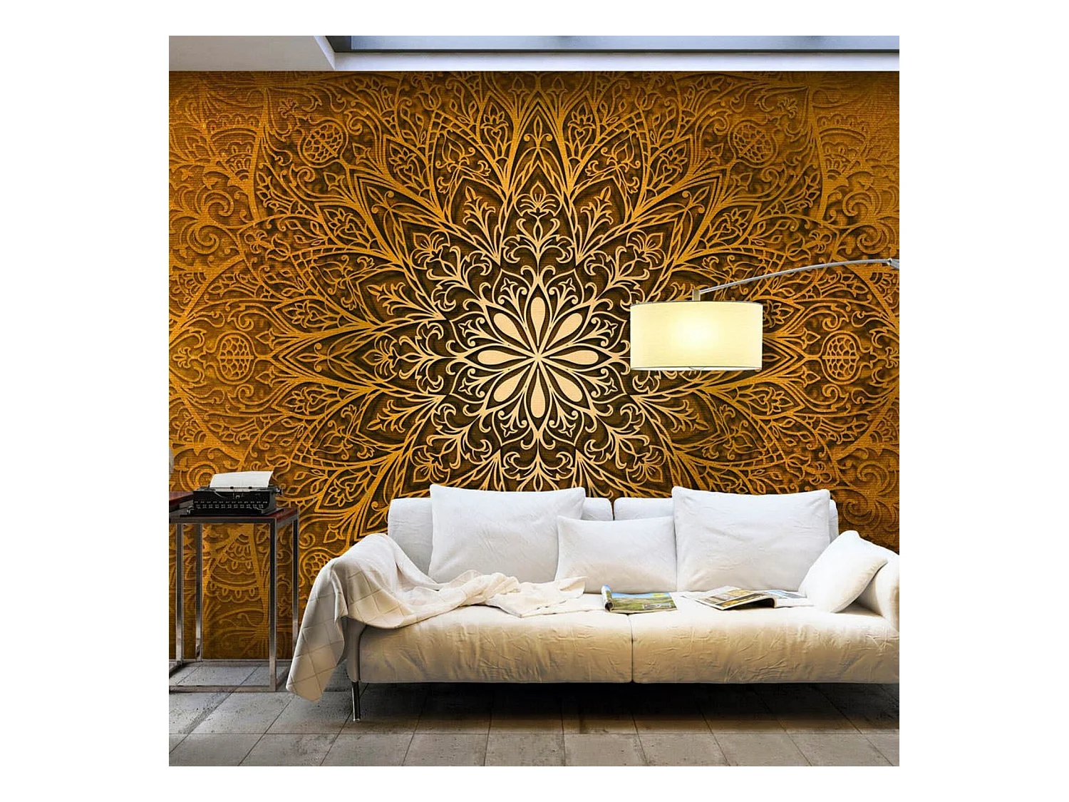 Papier peint cercle sacré - 350 x 245 cm