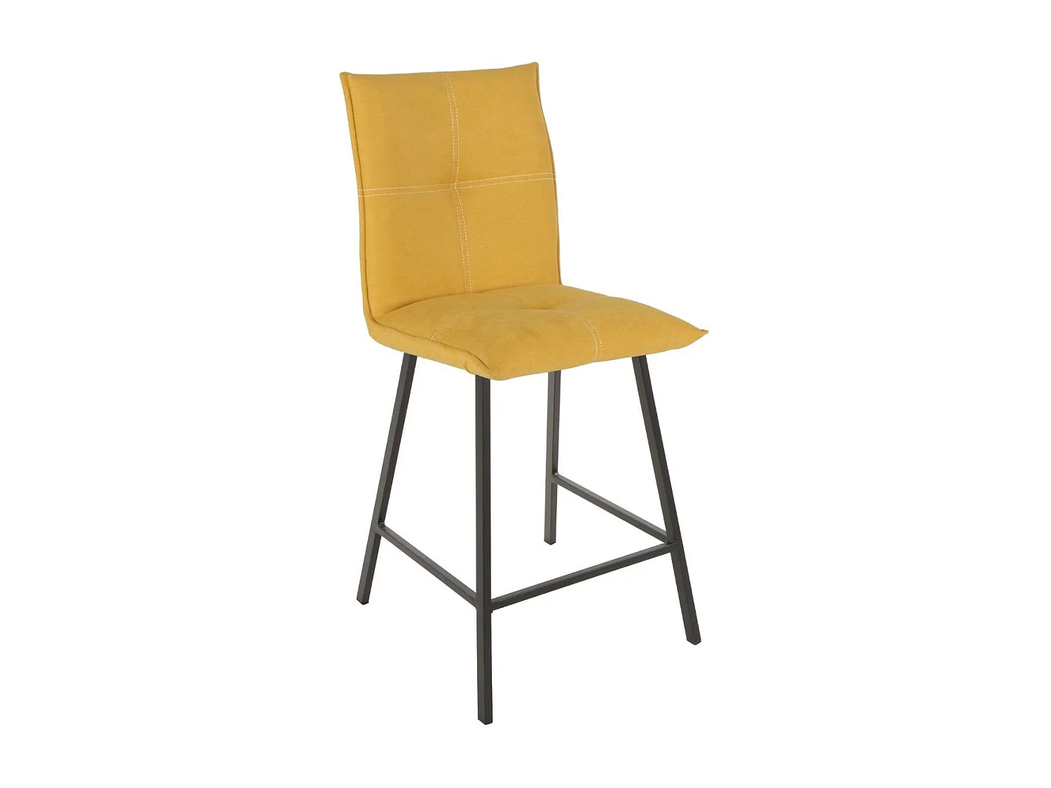 LAGOS - Lot de 2 Tabourets Jaunes Assise H65cm