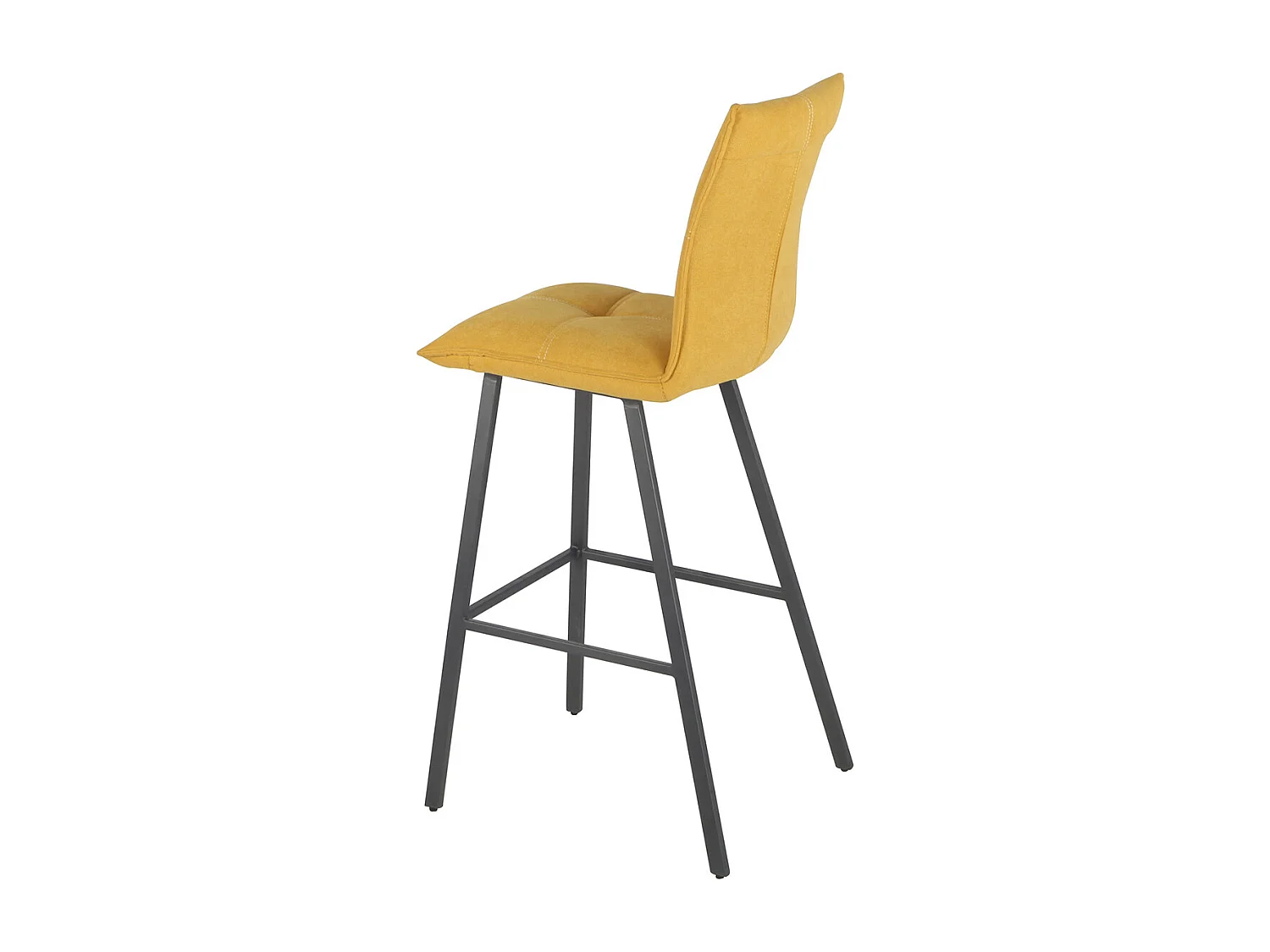 LAGOS - Lot de 4 Tabourets Jaunes Hauteur H76cm