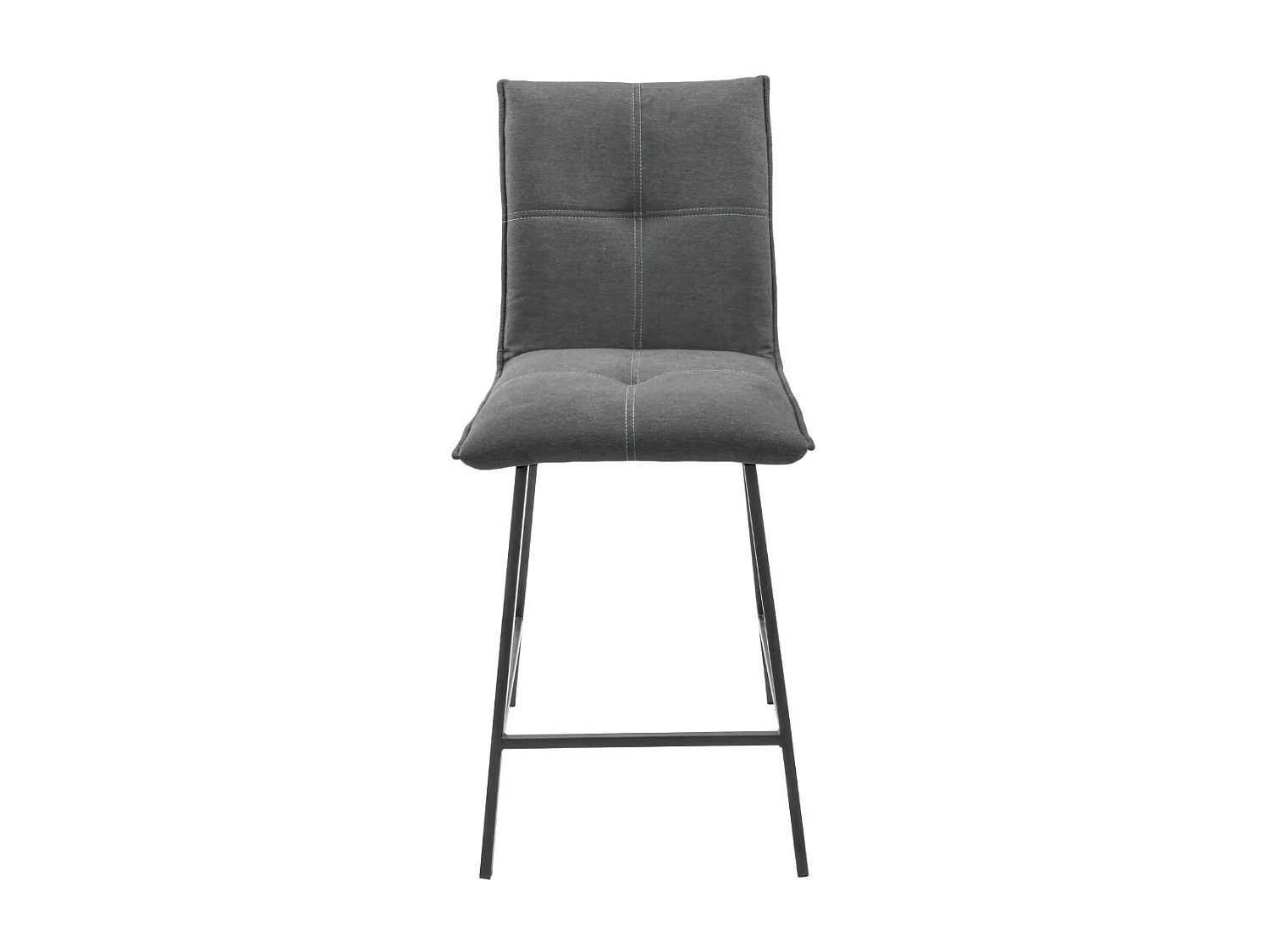LAGOS - Lot de 2 Tabourets Gris Anthracite Assise H65cm