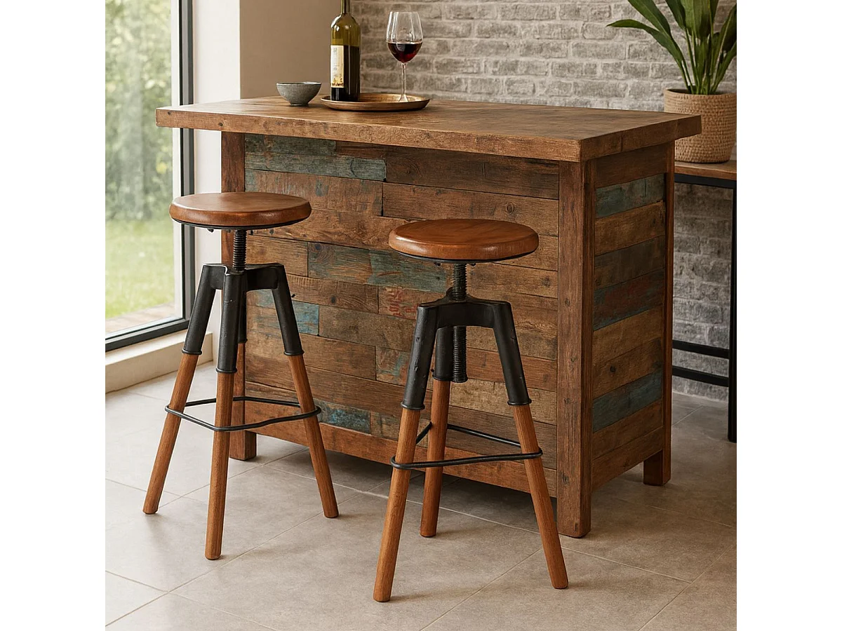 VIKEN - Tabouret à Crémaillère