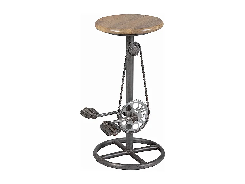 VASKEN - Tabouret forme Pédalier