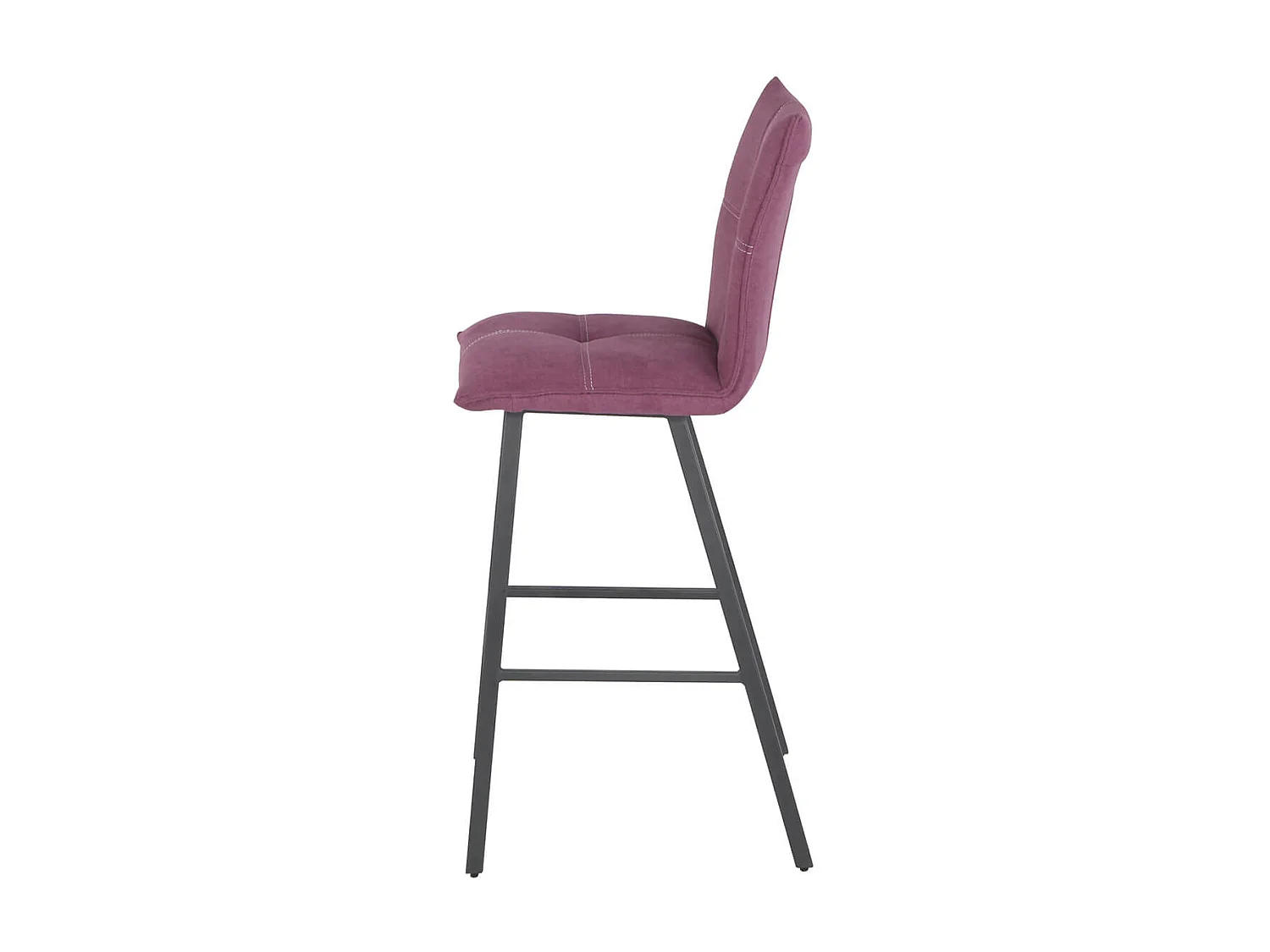 LAGOS - Lot de 2 Tabourets Violets Assise H76cm