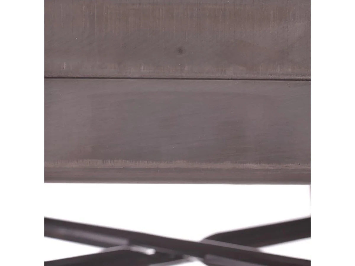 BOBBY - Lot de 2 Tabourets Hauts Métalliques Argent H76.5cm