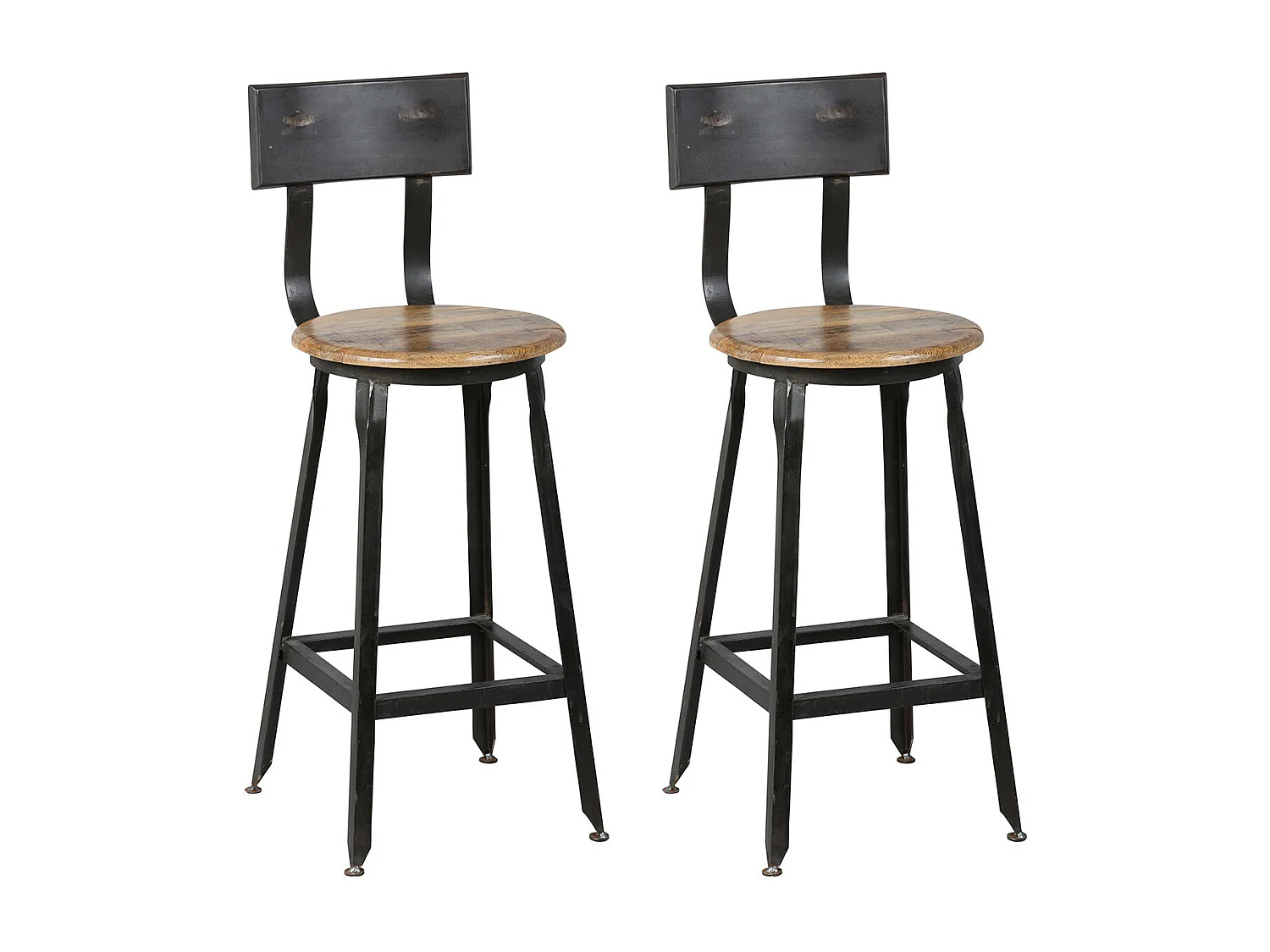 INDUS - Lot de 2 Chaises Snack H65