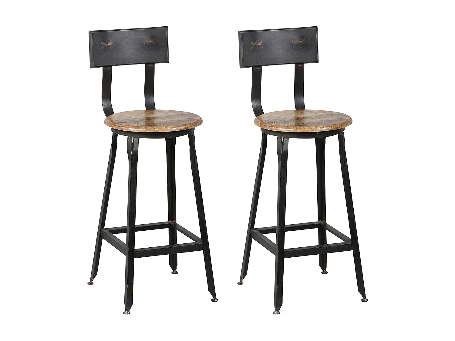 INDUS - Lot de 2 Chaises Snack H65