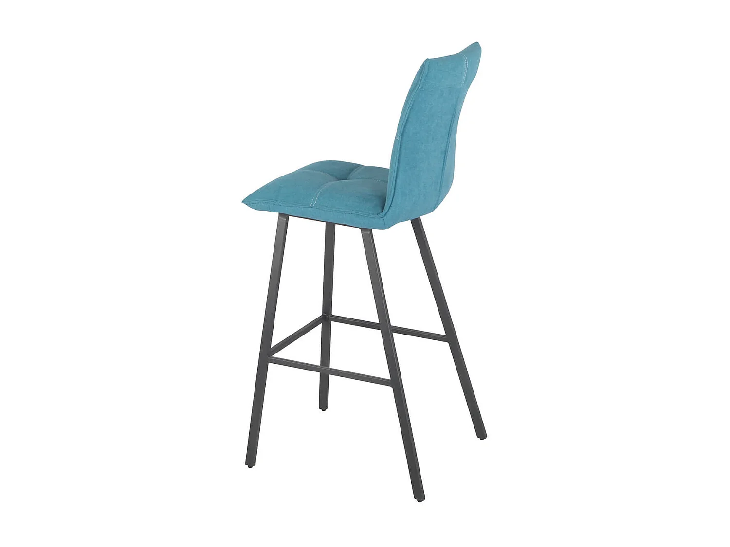 LAGOS - Lot de 2 Tabourets Bleus Assise H65cm