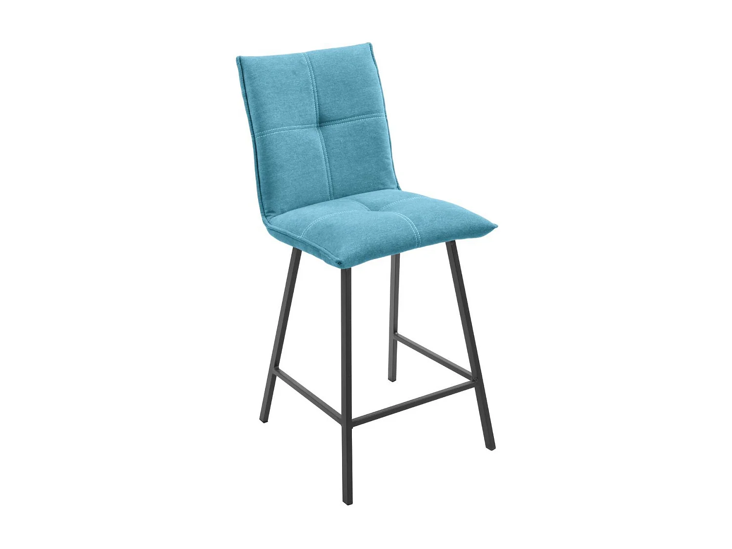 LAGOS - Lot de 2 Tabourets Bleus Assise H65cm