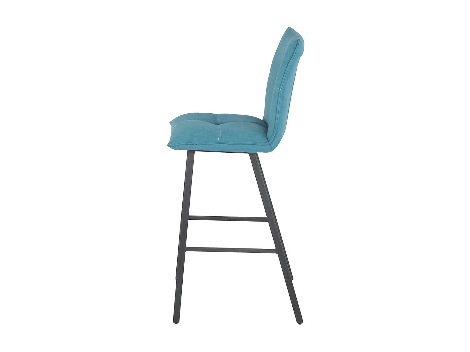 LAGOS - Lot de 2 Tabourets Bleus Assise H76cm