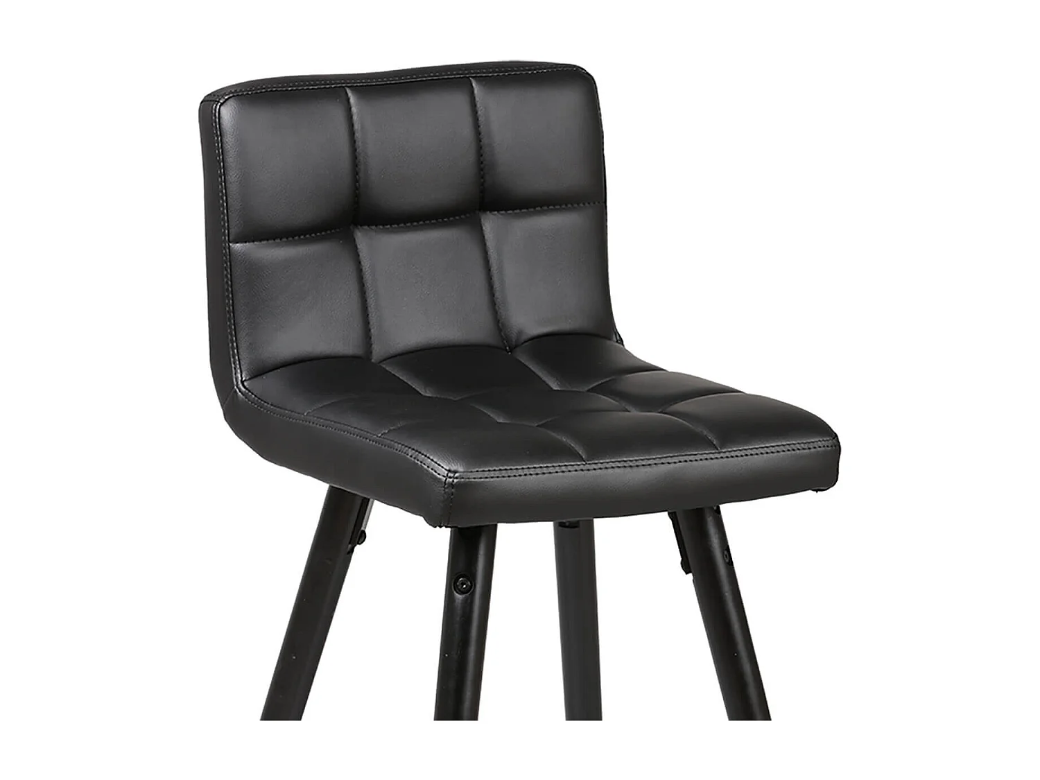 SOREN - Lot de 2 Tabourets Noirs