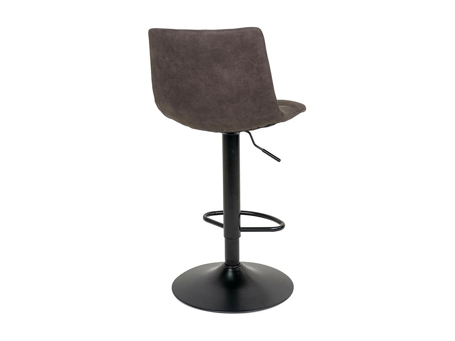 MAGNUS - Lot de 6 Tabourets Acier et Tissu Gris