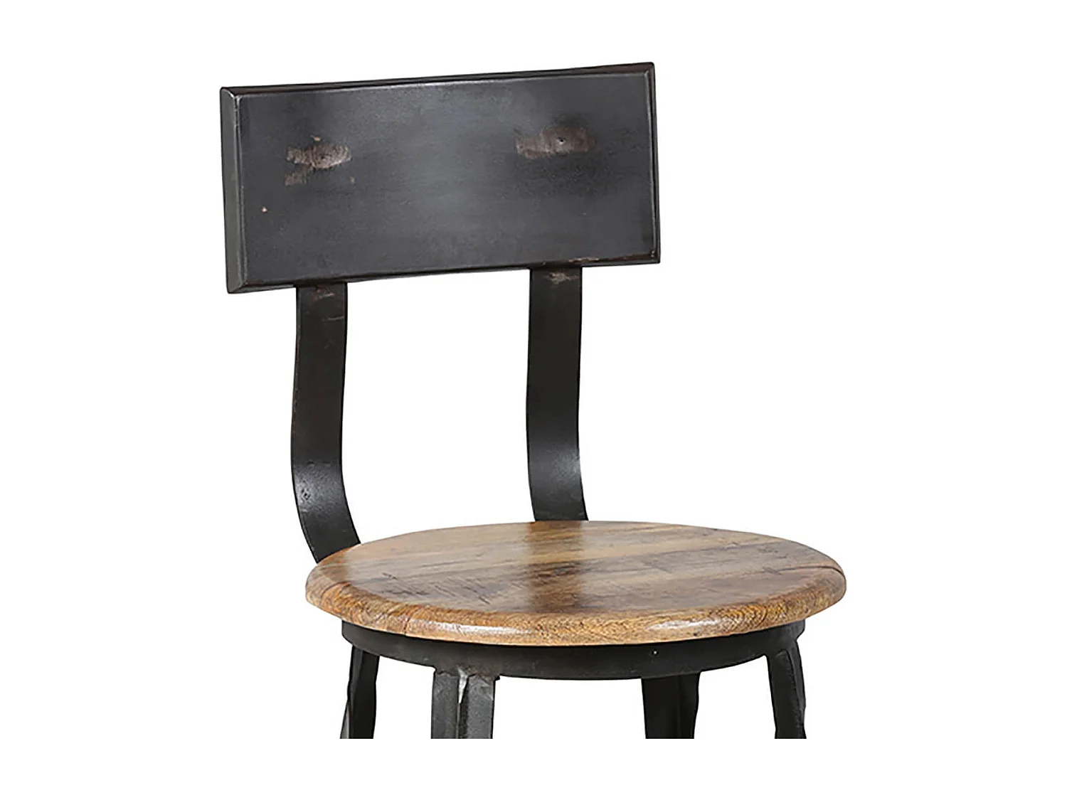 INDUS - Lot de 4 Chaises Snack Industriel H65