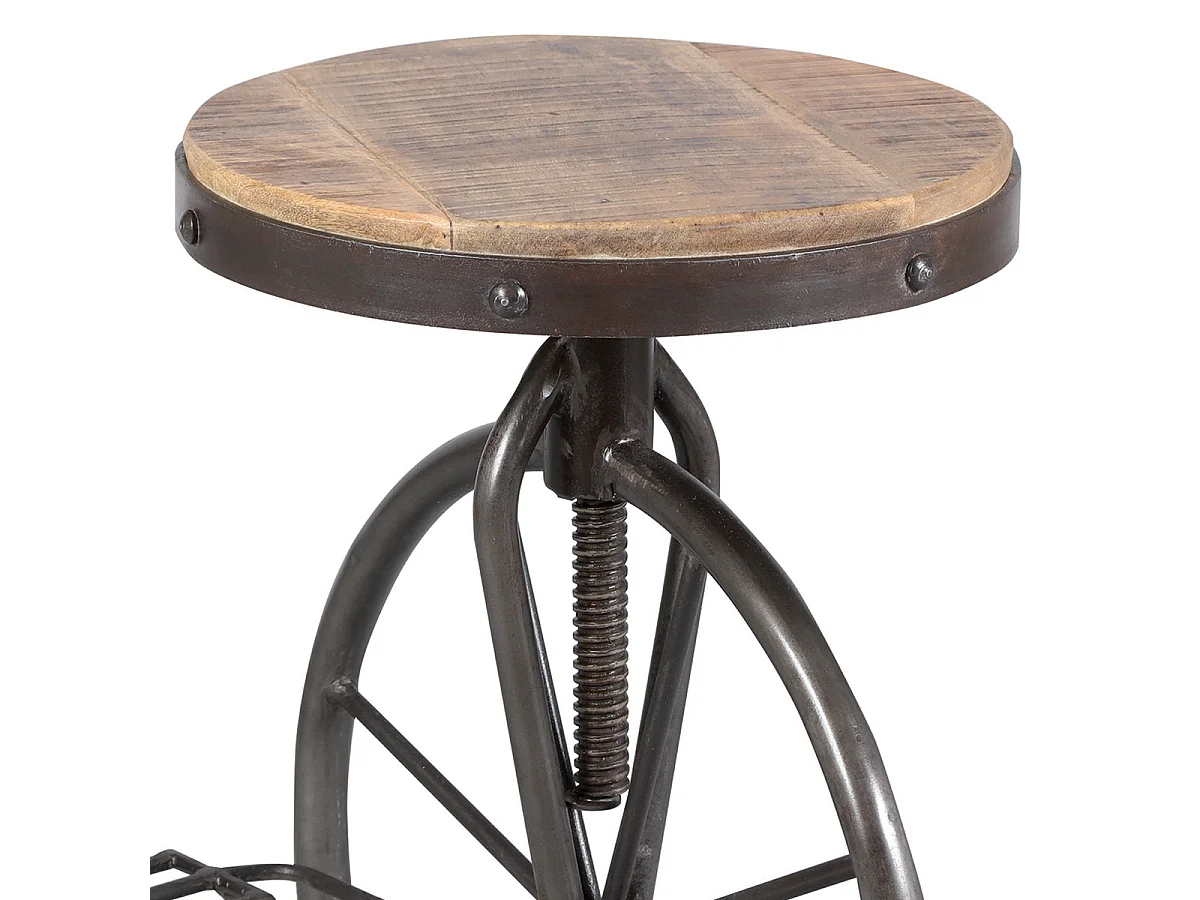 VIANEY - Tabouret à Crémaillère