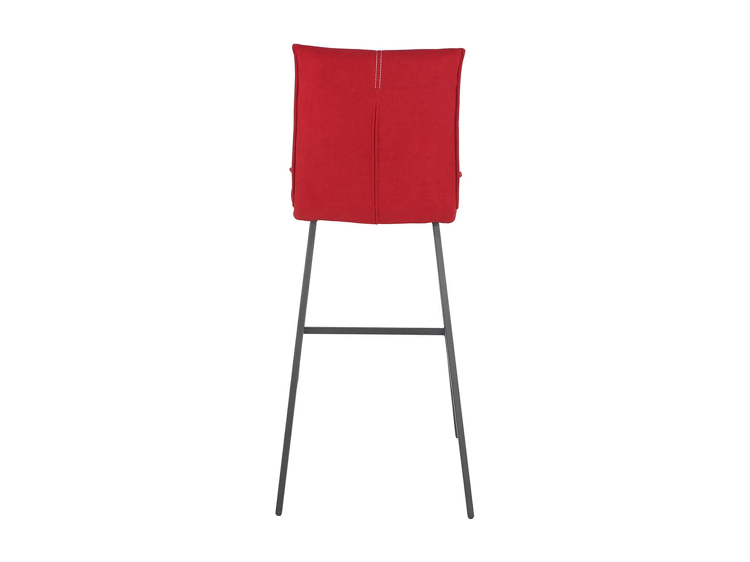 LAGOS - Lot de 4 Tabourets Rouges Hauteur H76cm