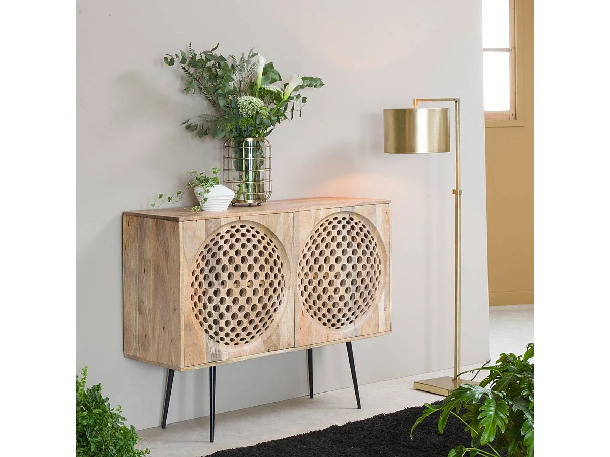 Petit buffet en bois de manguier Golf