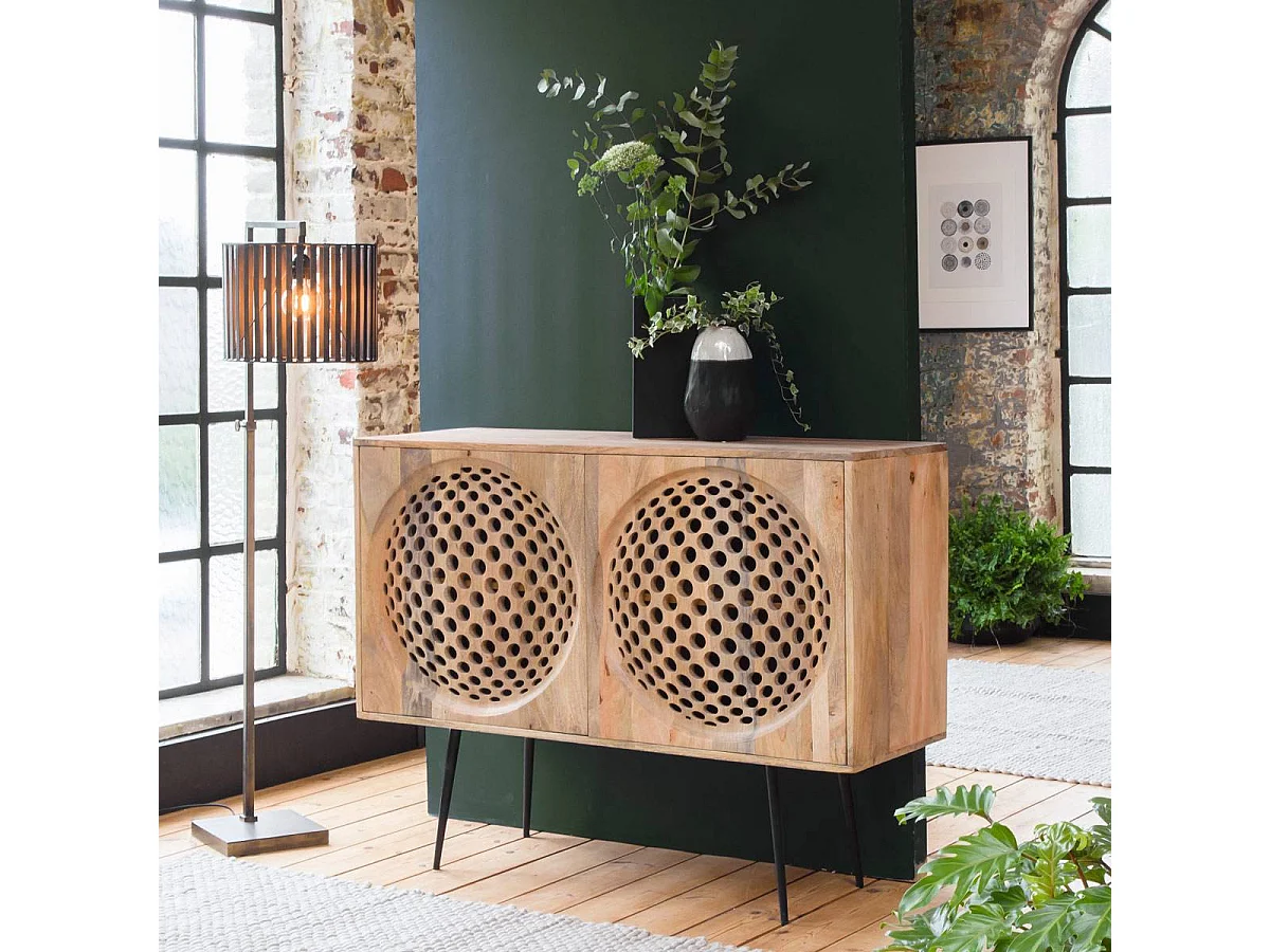 Petit buffet en bois de manguier Golf