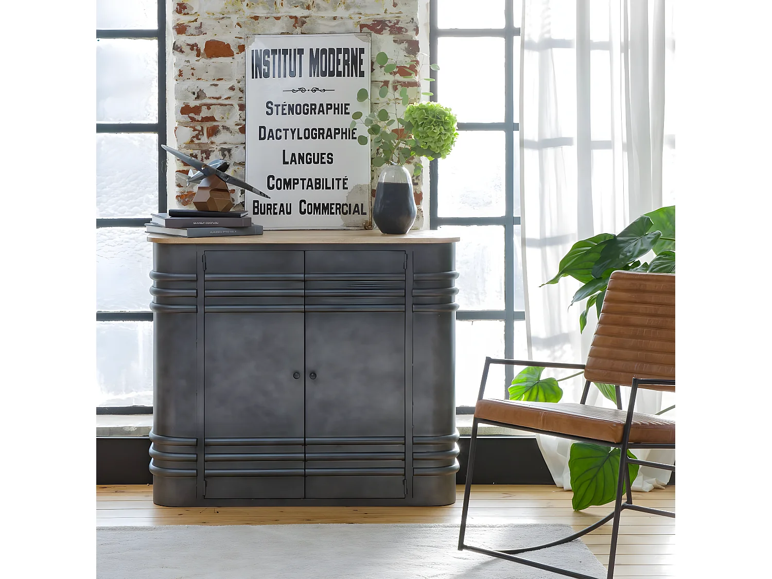 Buffet haut en métal Locker