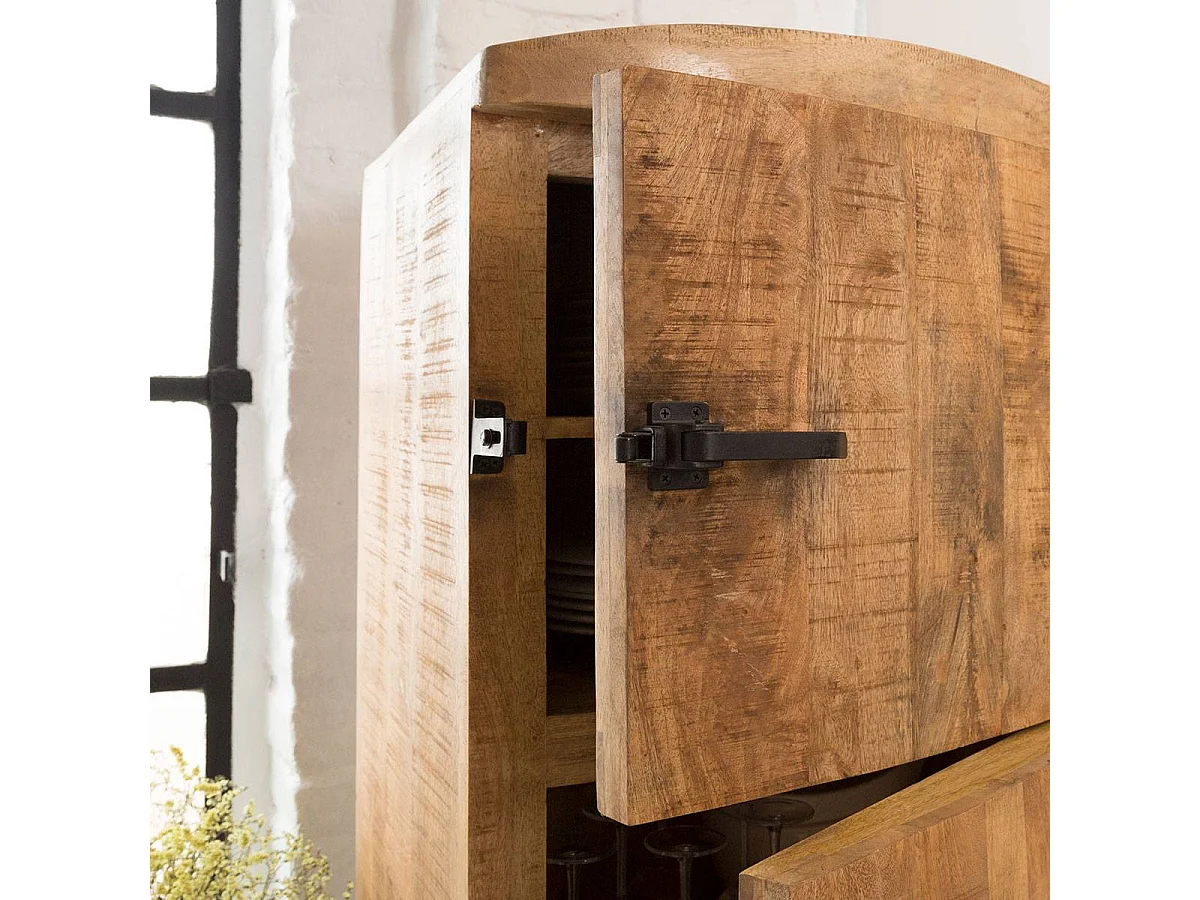 Buffet haut en bois de manguier Iris