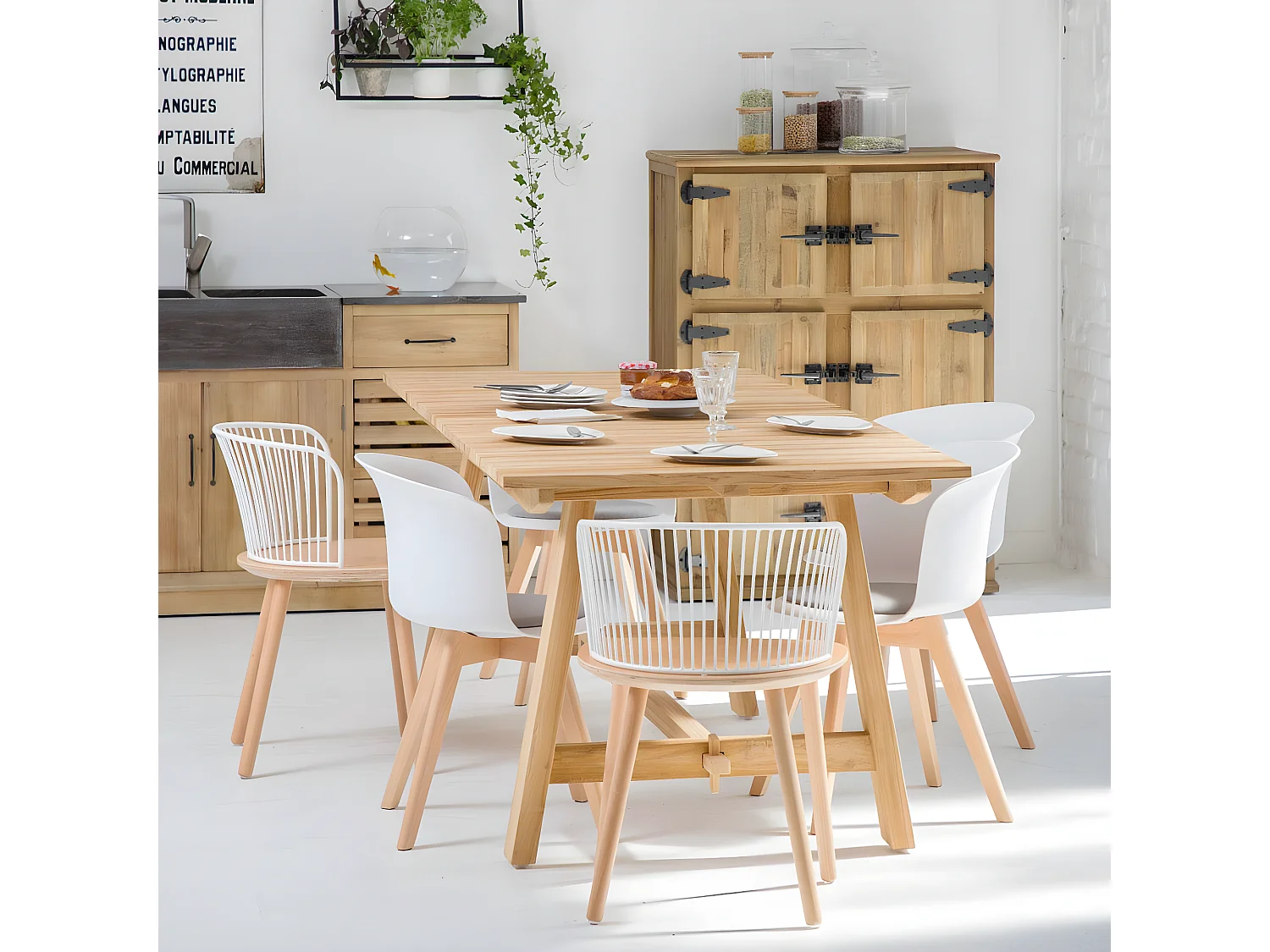 Buffet haut 6 portes Champêtre