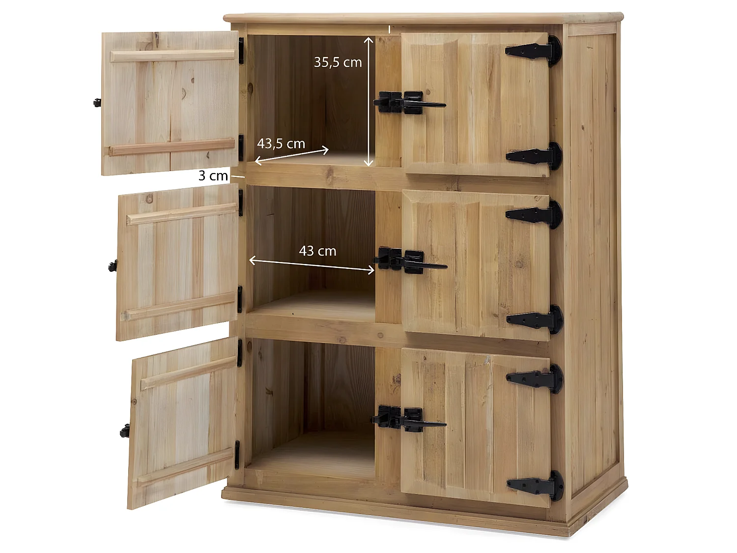 Buffet haut 6 portes Champêtre