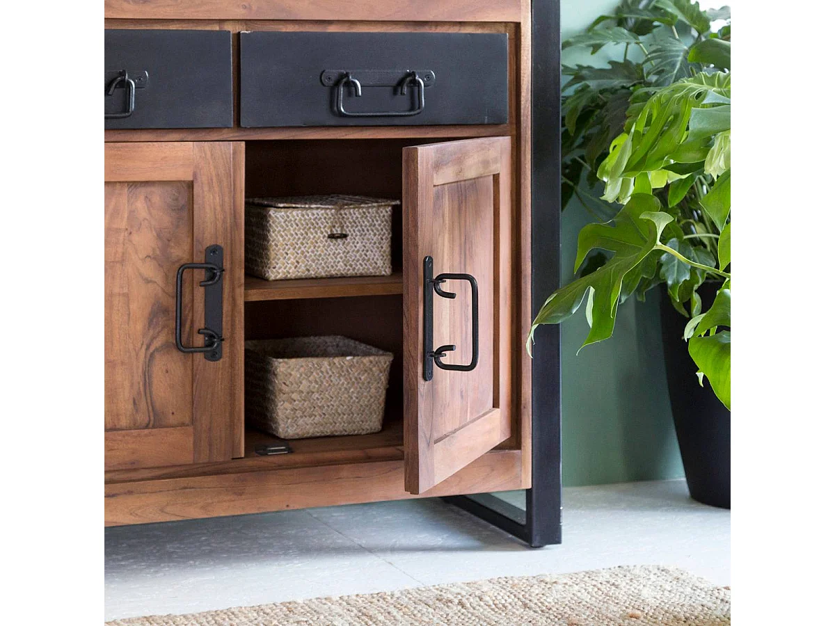 Petit buffet en bois d'acacia 100 cm Havana