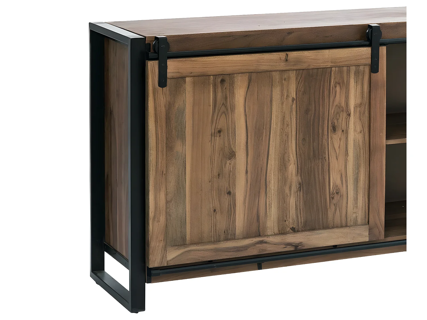 Buffet en bois d'acacia avec porte coulissante Havana