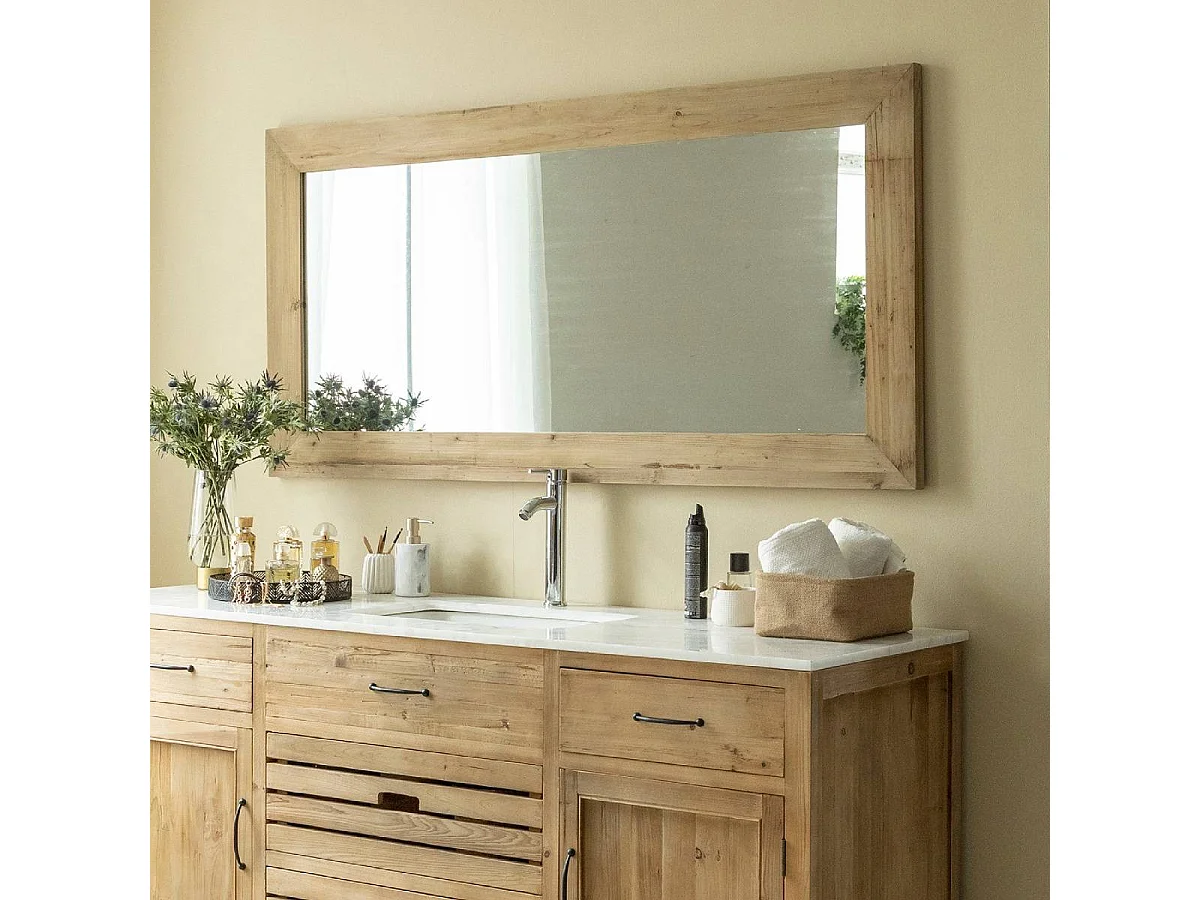 Miroir en bois recyclé 165 cm Mia