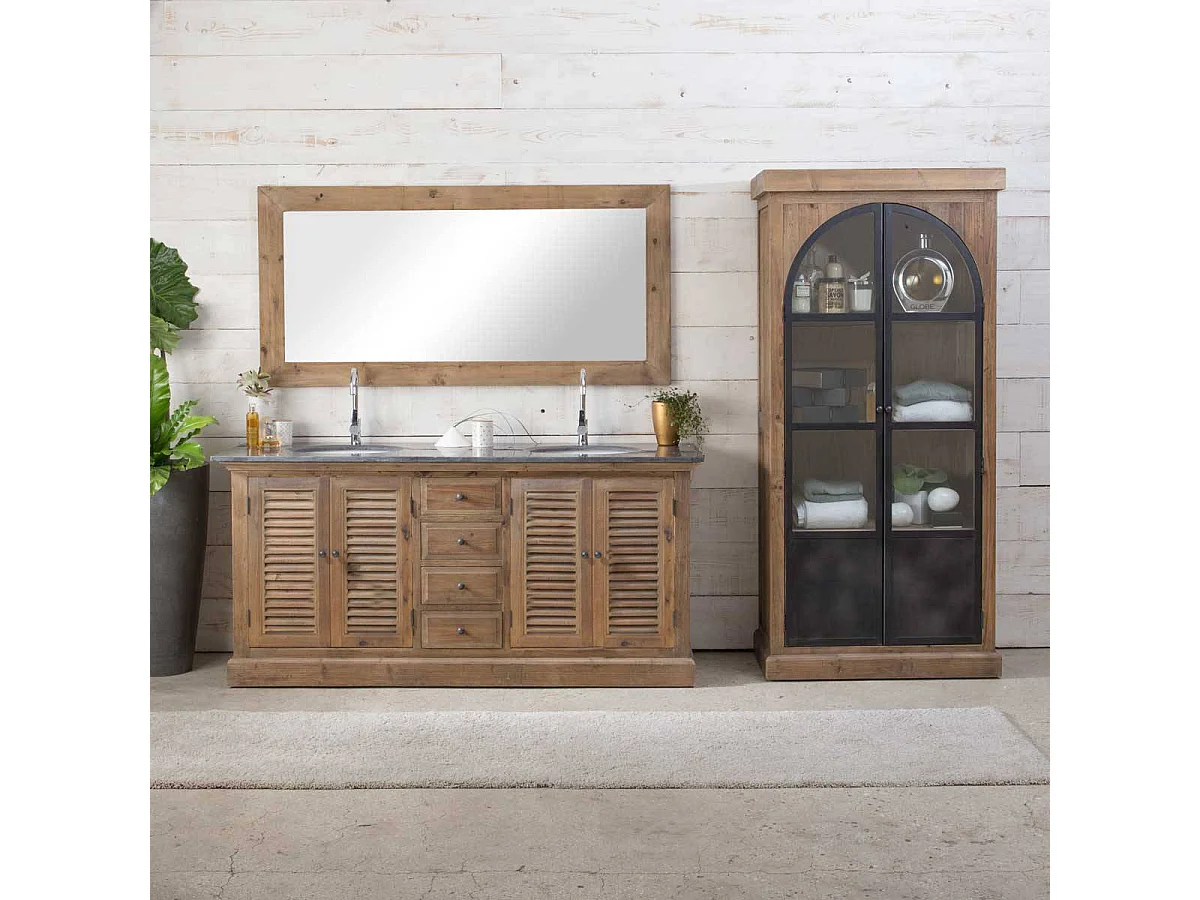 Miroir en bois recyclé 165 cm Mia