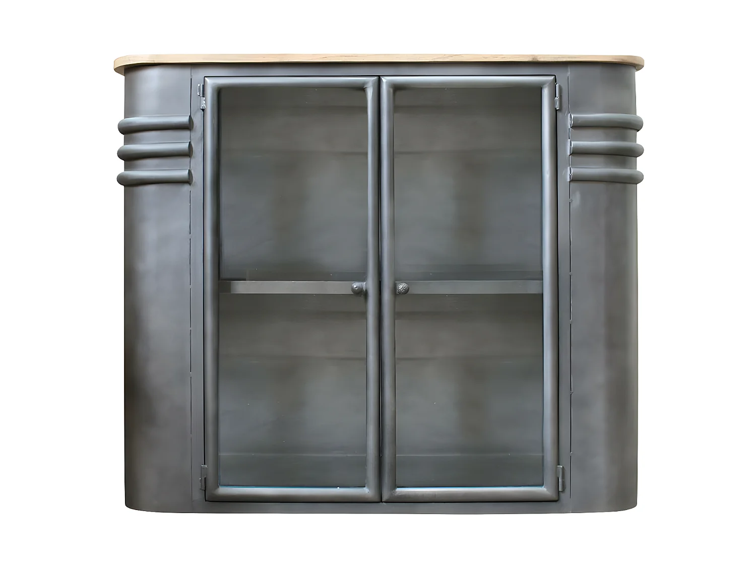 Buffet vitrine en métal Locker