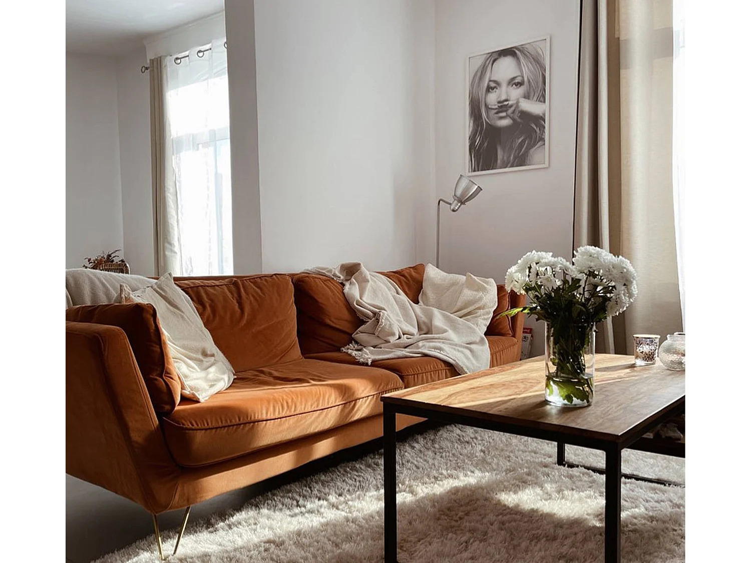 Table basse en bois d'acacia Havana