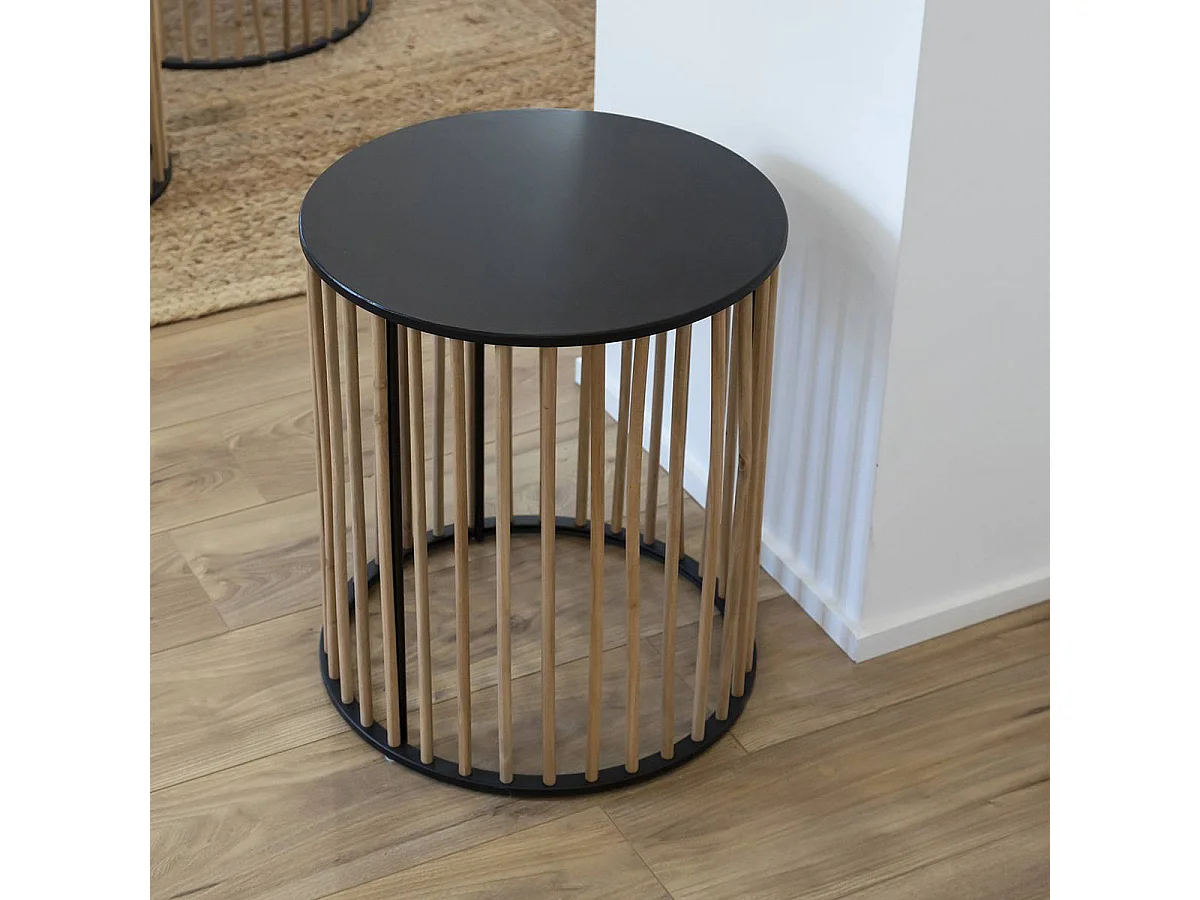 Table basse gigogne en bois de sapin Nicole