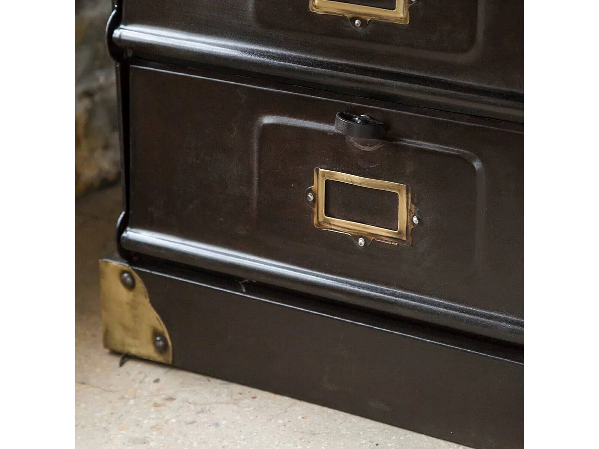 Chiffonnier en métal 5 tiroirs Eugénie